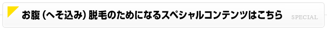 お腹（へそ込み）脱毛のためになるスペシャルコンテンツはこちら