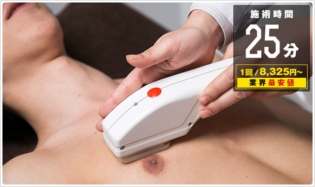 胸毛は25分7500円！