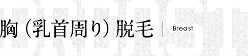 乳首周り（胸）脱毛