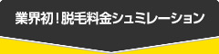 あなたの脱毛費用が分かる!