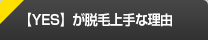 【YES東京渋谷・池袋店】が脱毛上手な理由