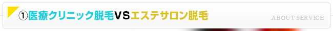 医療クリニック脱毛VSエステサロン脱毛