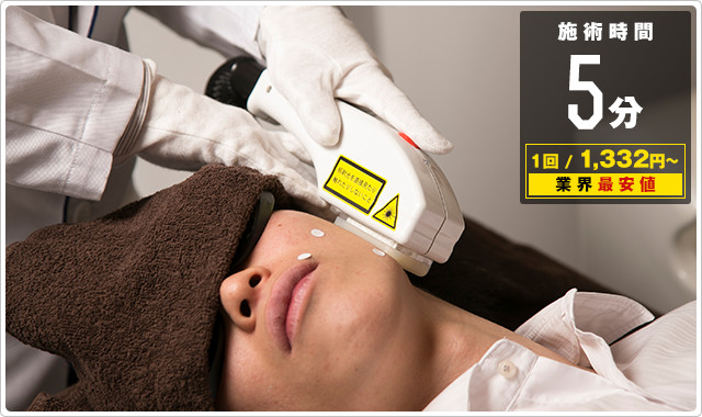 たった5分の施術時間